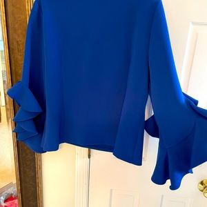 XL Alberto Makali Cobalt Blue Top